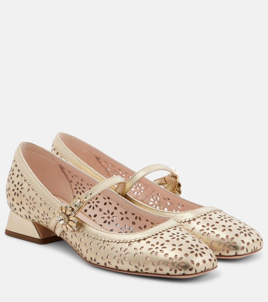 roger vivier new très vivier 25 leather mary jane pumps