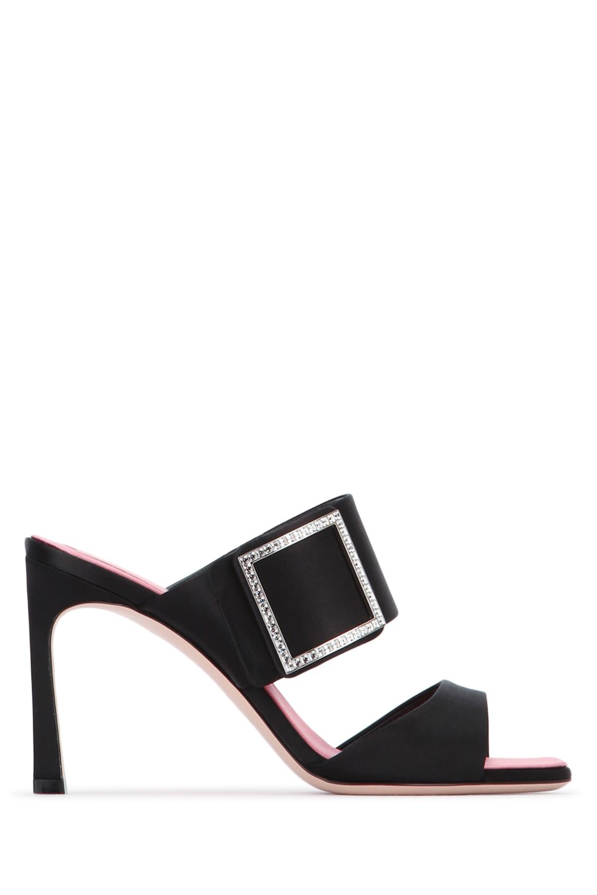 roger vivier satin trumpet mule