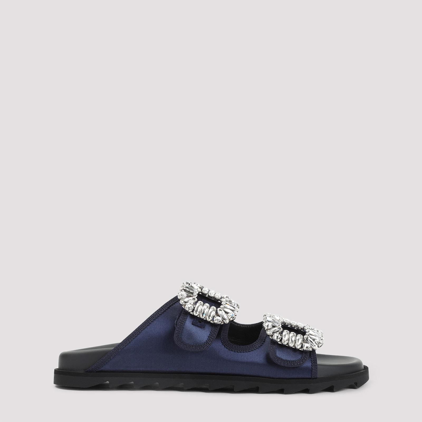 roger vivier slidy strass bord gros mules
