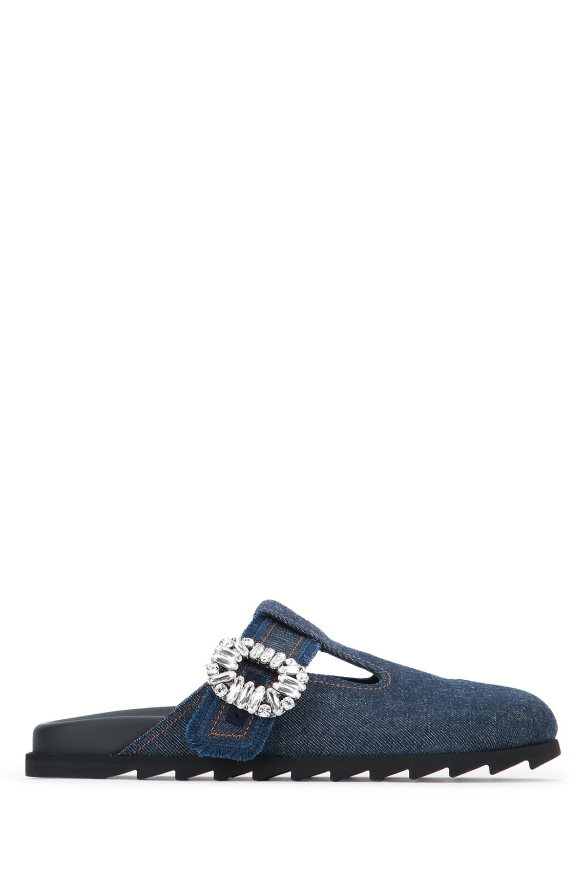 roger vivier slidy viv closed t-strap fri mule