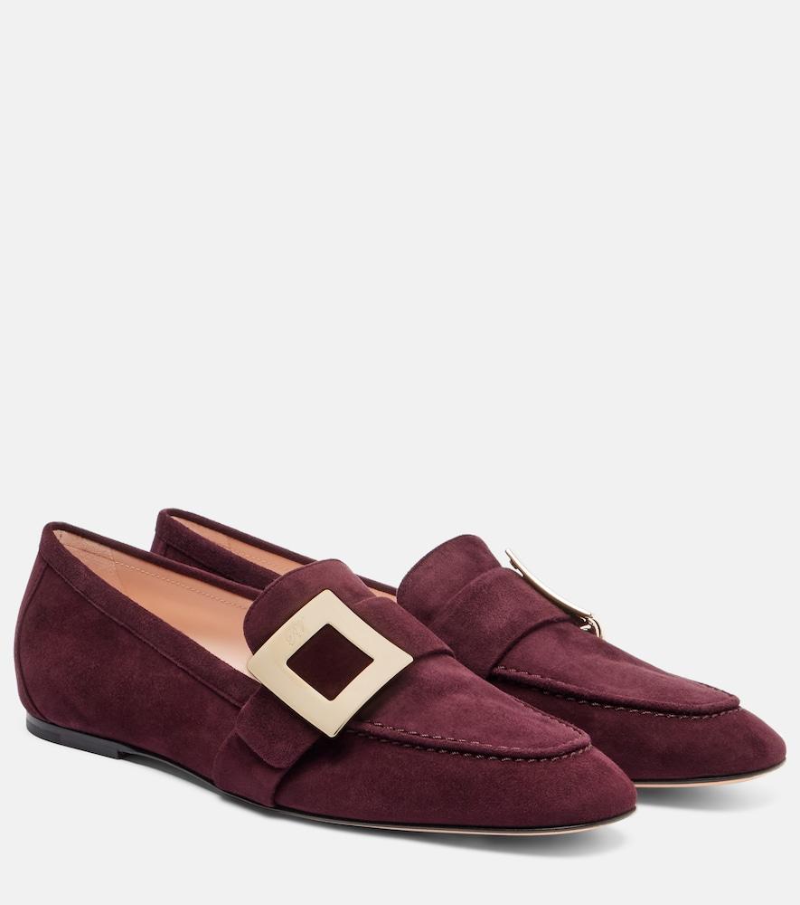 roger vivier suede loafers