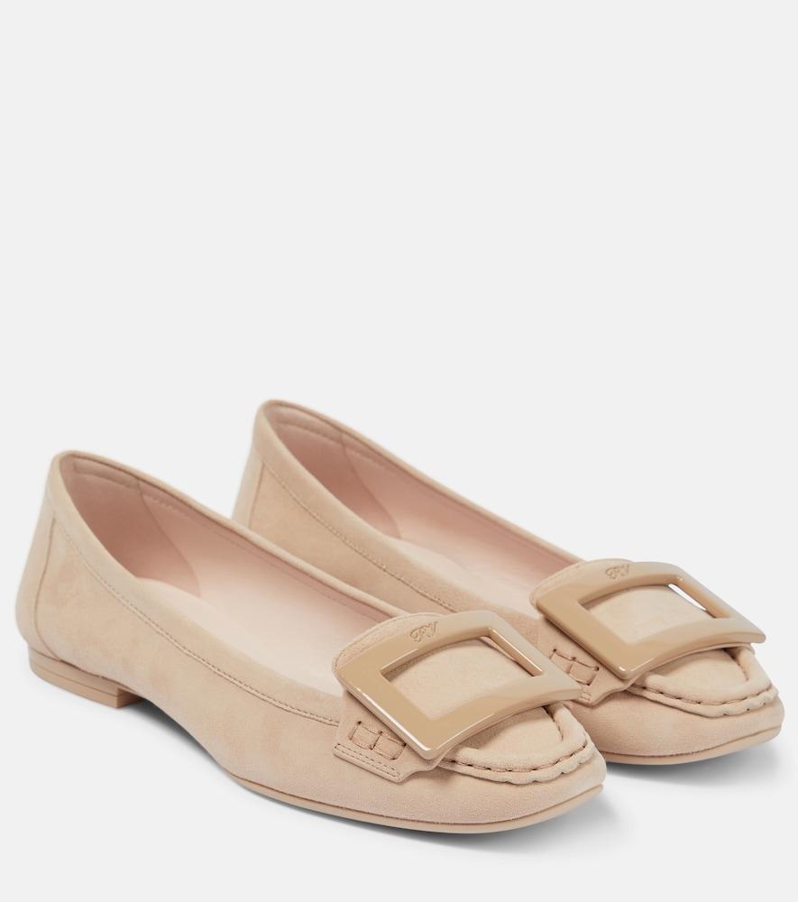 roger vivier suede loafers