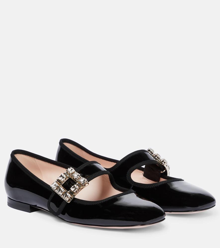 roger vivier très vivier babies patent leather ballet flats