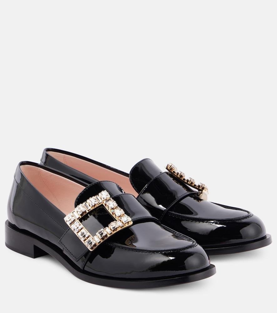 roger vivier très vivier patent leather loafers