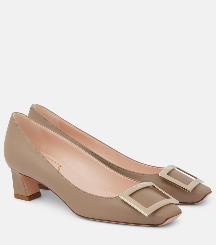 roger vivier trompette 45 leather pumps