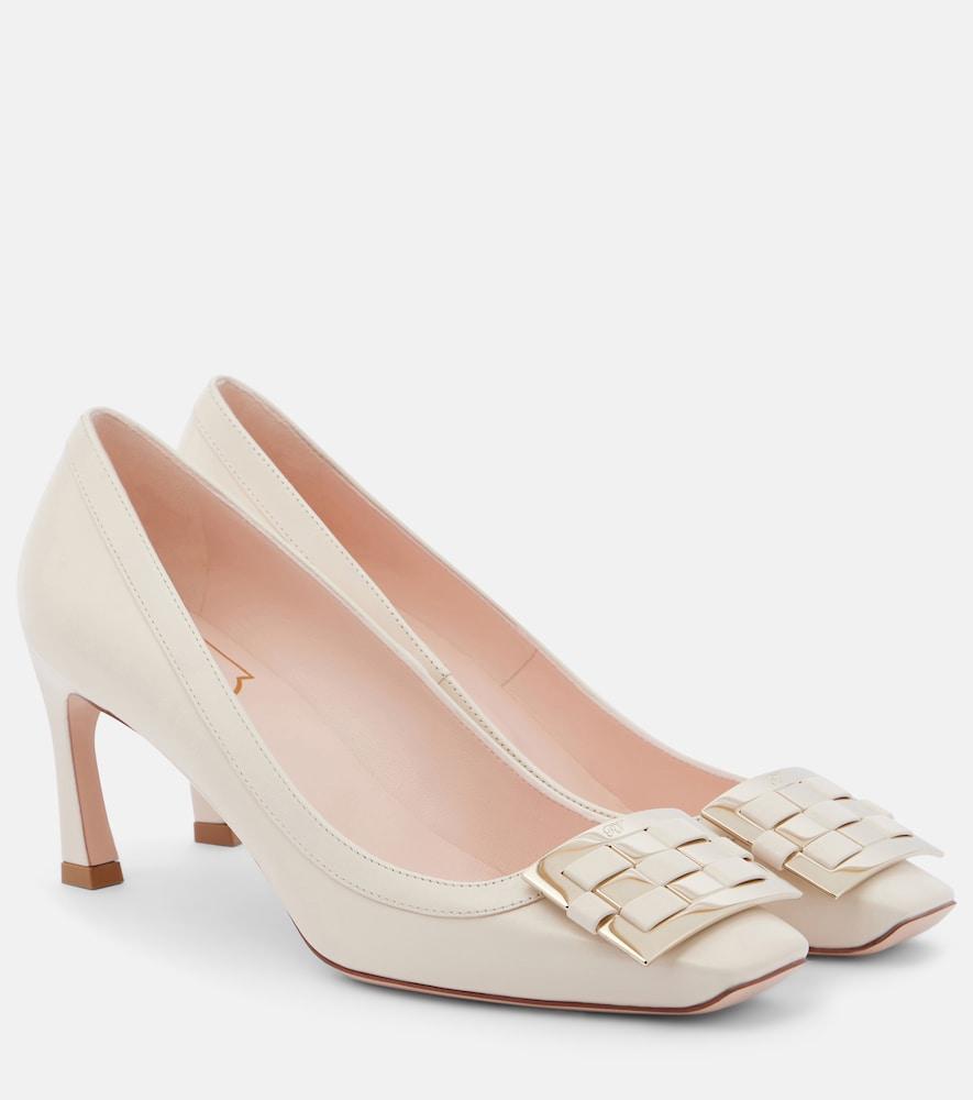 roger vivier trompette 70 leather pumps