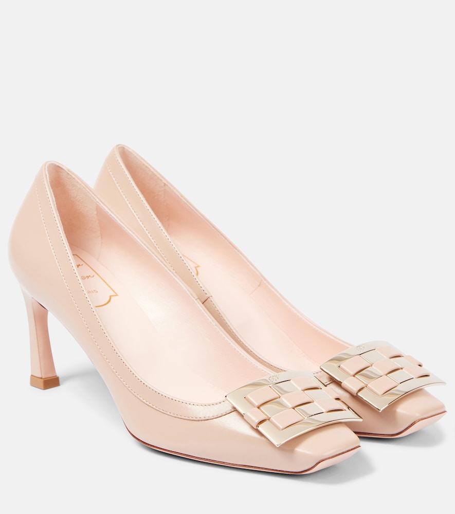 roger vivier trompette 70 leather pumps
