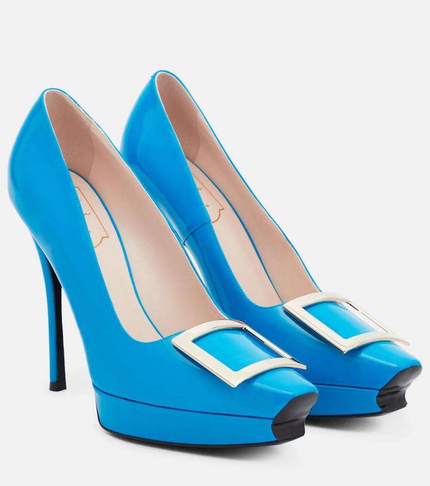 roger vivier trompette patent leather pumps