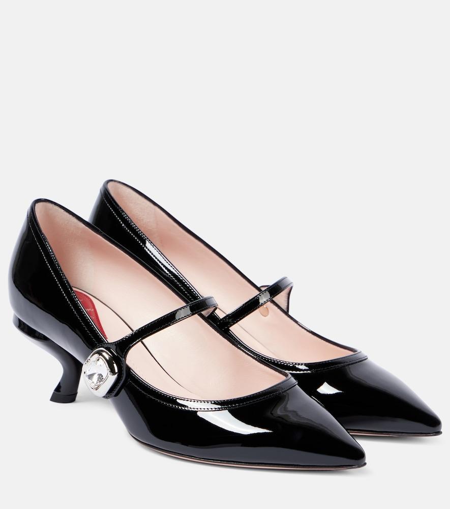 roger vivier virgule babies patent leather mary jane pumps