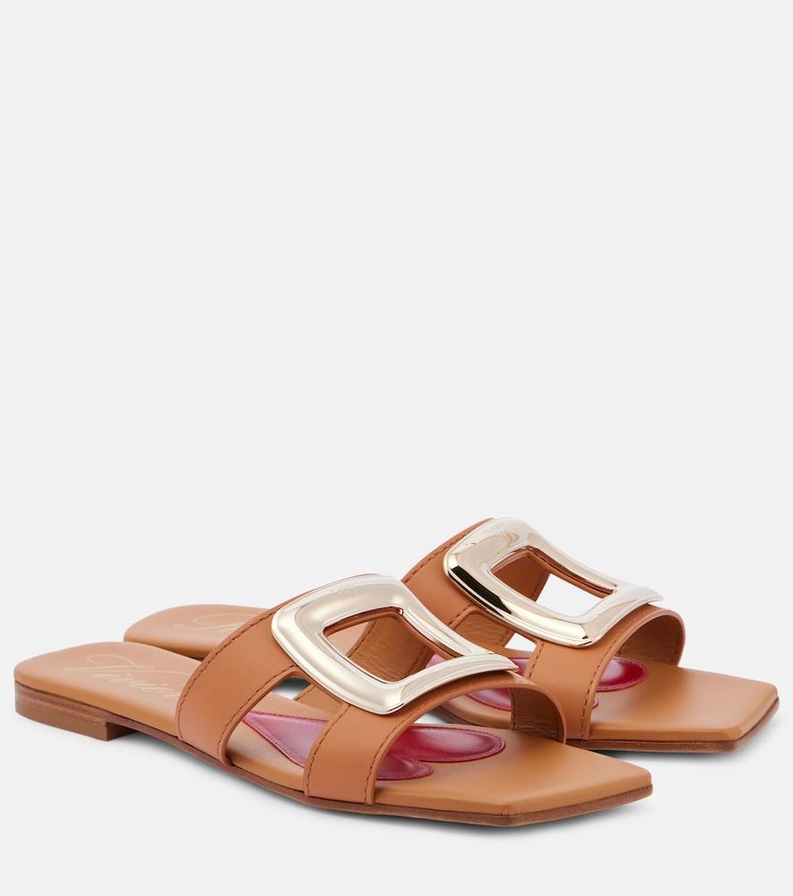 roger vivier viv' by the sea leather sandals