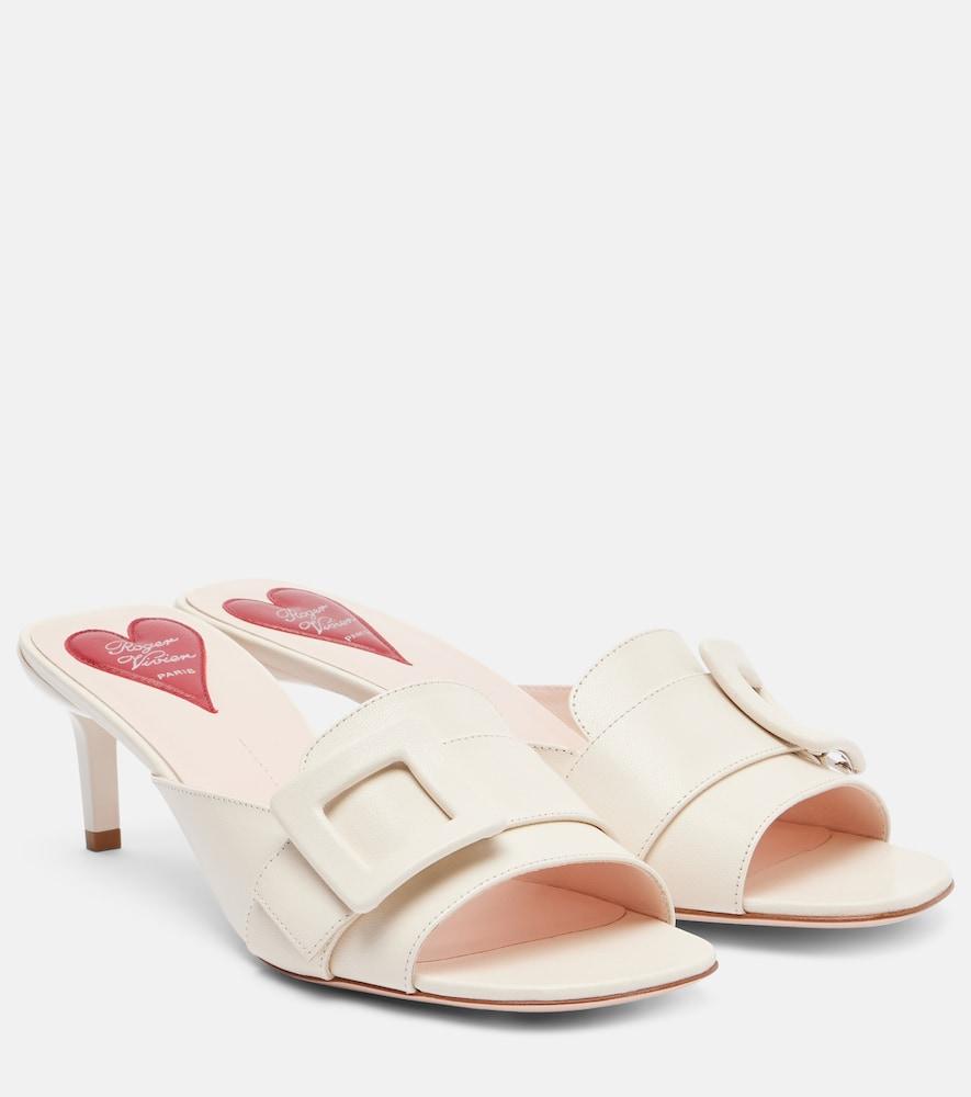 roger vivier viv' canard leather mules