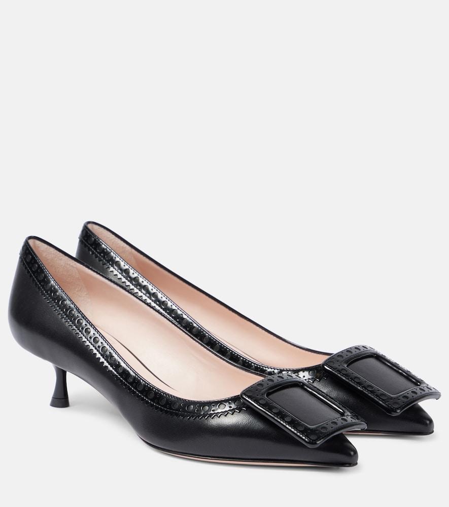 roger vivier viv' in the city leather pumps