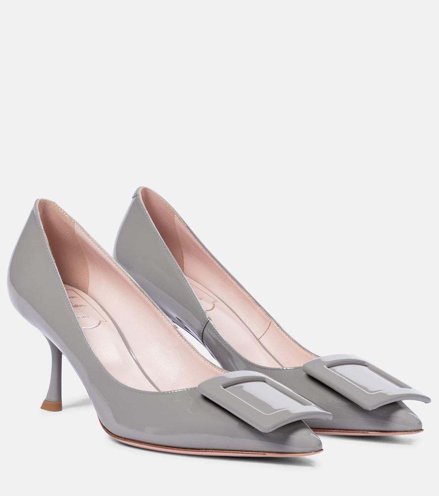 roger vivier viv' in the city patent leather pumps