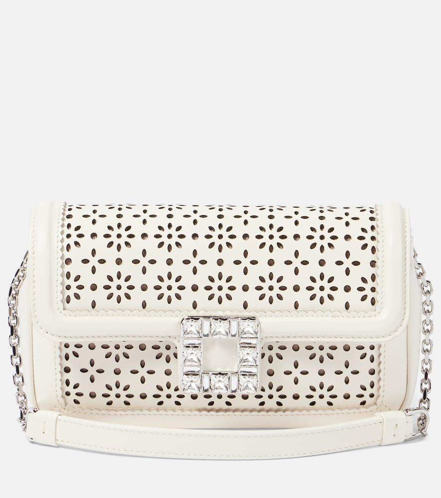 roger vivier viv' jeu de fille embellished shoulder bag
