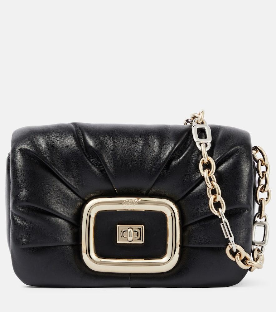 roger vivier viv' mini leather shoulder bag