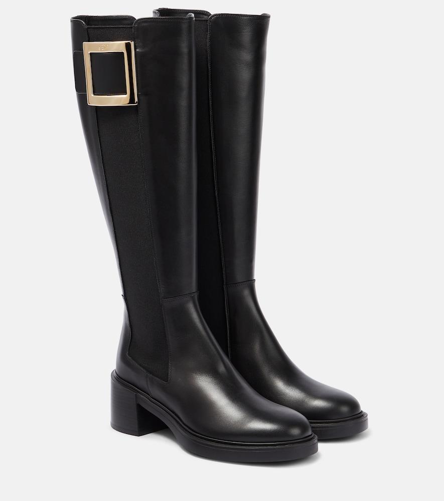 roger vivier viv' ranger leather chelsea boots