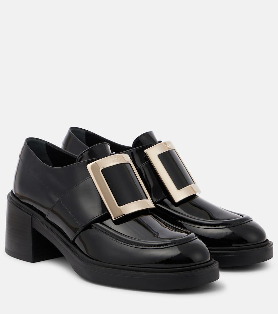 roger vivier viv' rangers patent leather loafers