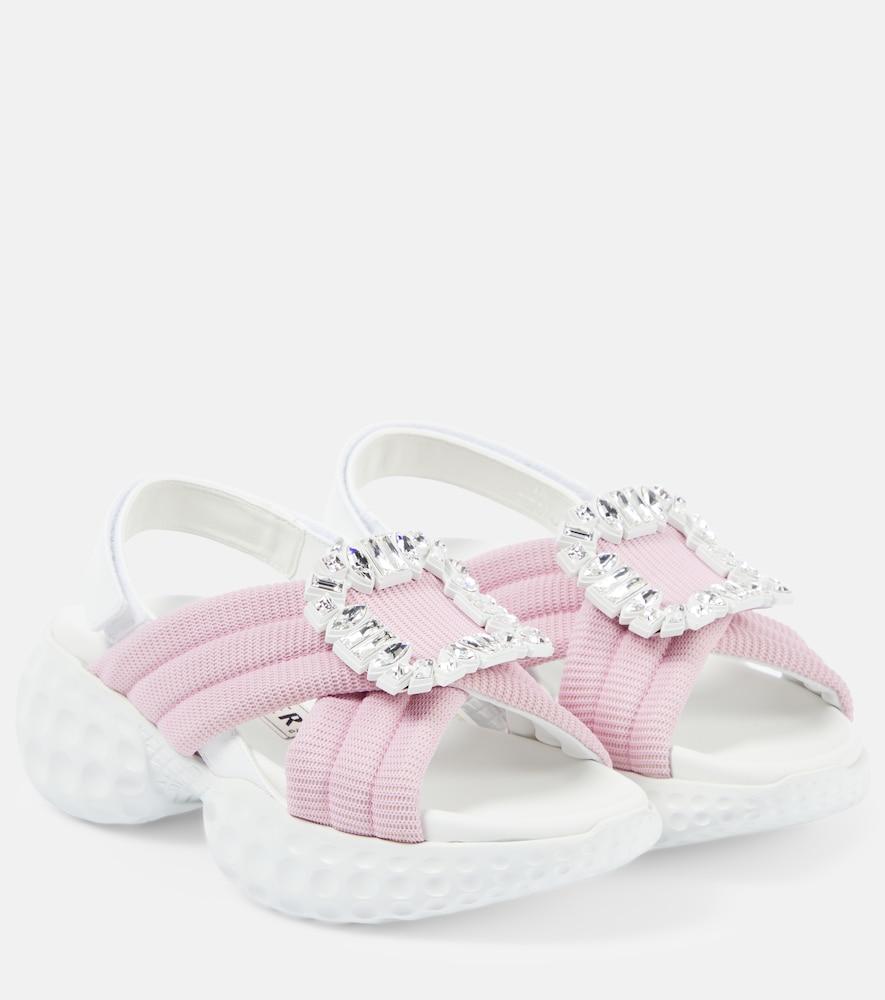 roger vivier viv' run light embellished sandals