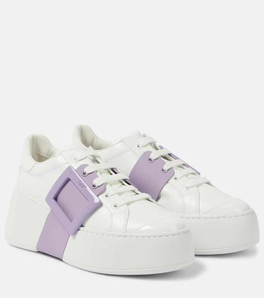 roger vivier viv' skate leather platform sneakers