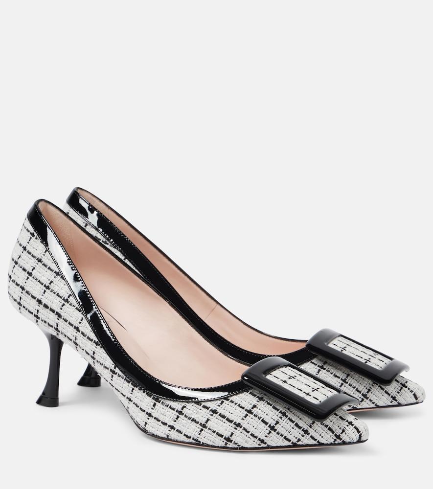 roger vivier viv in the city 65 bouclé pumps