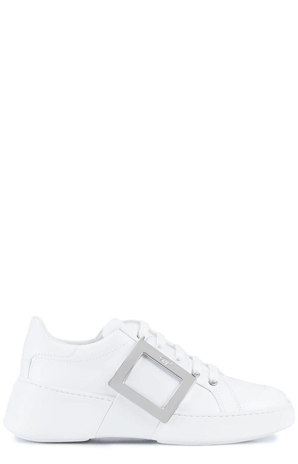 roger vivier viv skate metal buckle sneakers