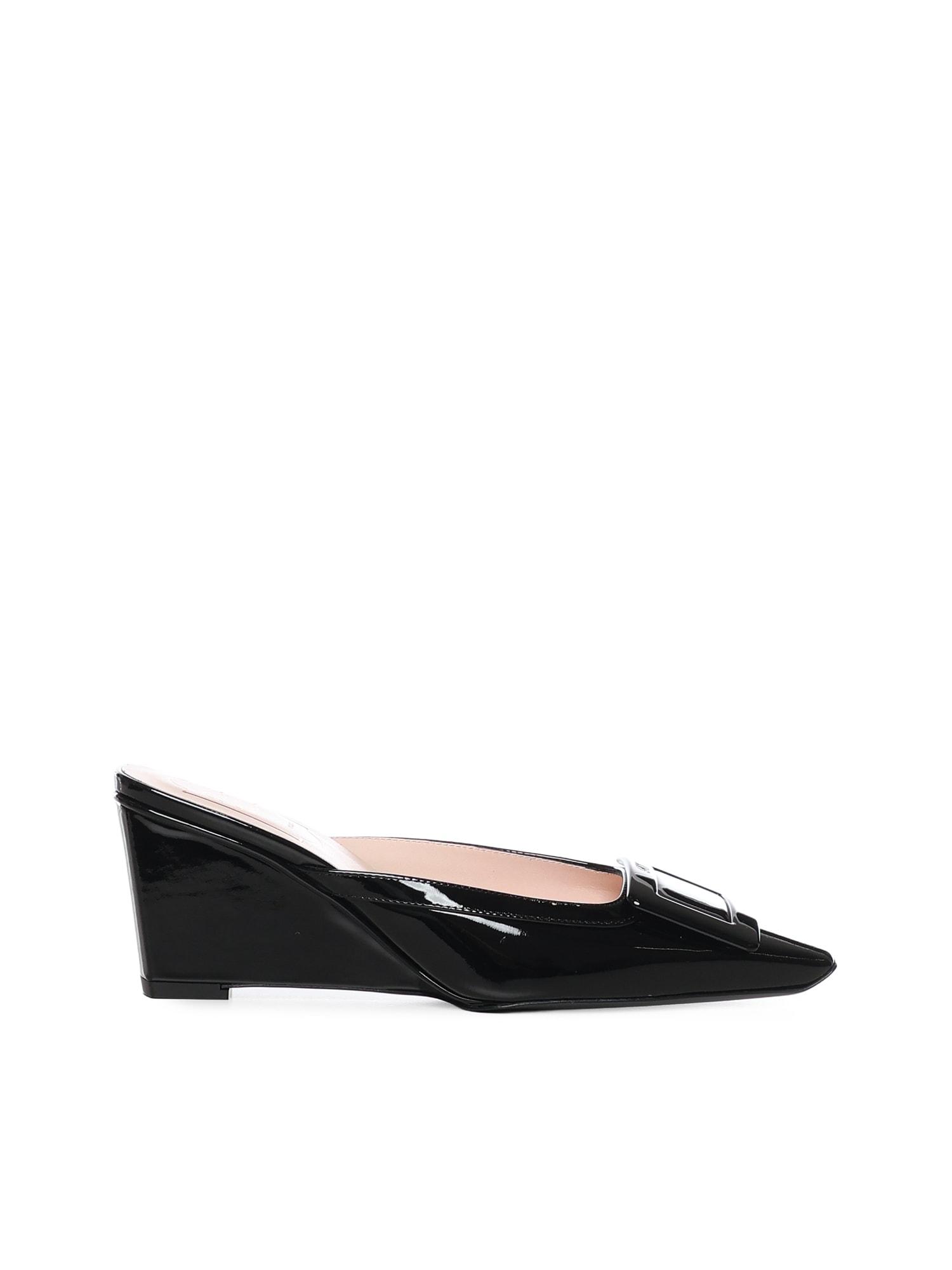 roger vivier vivier belle patent leather mule