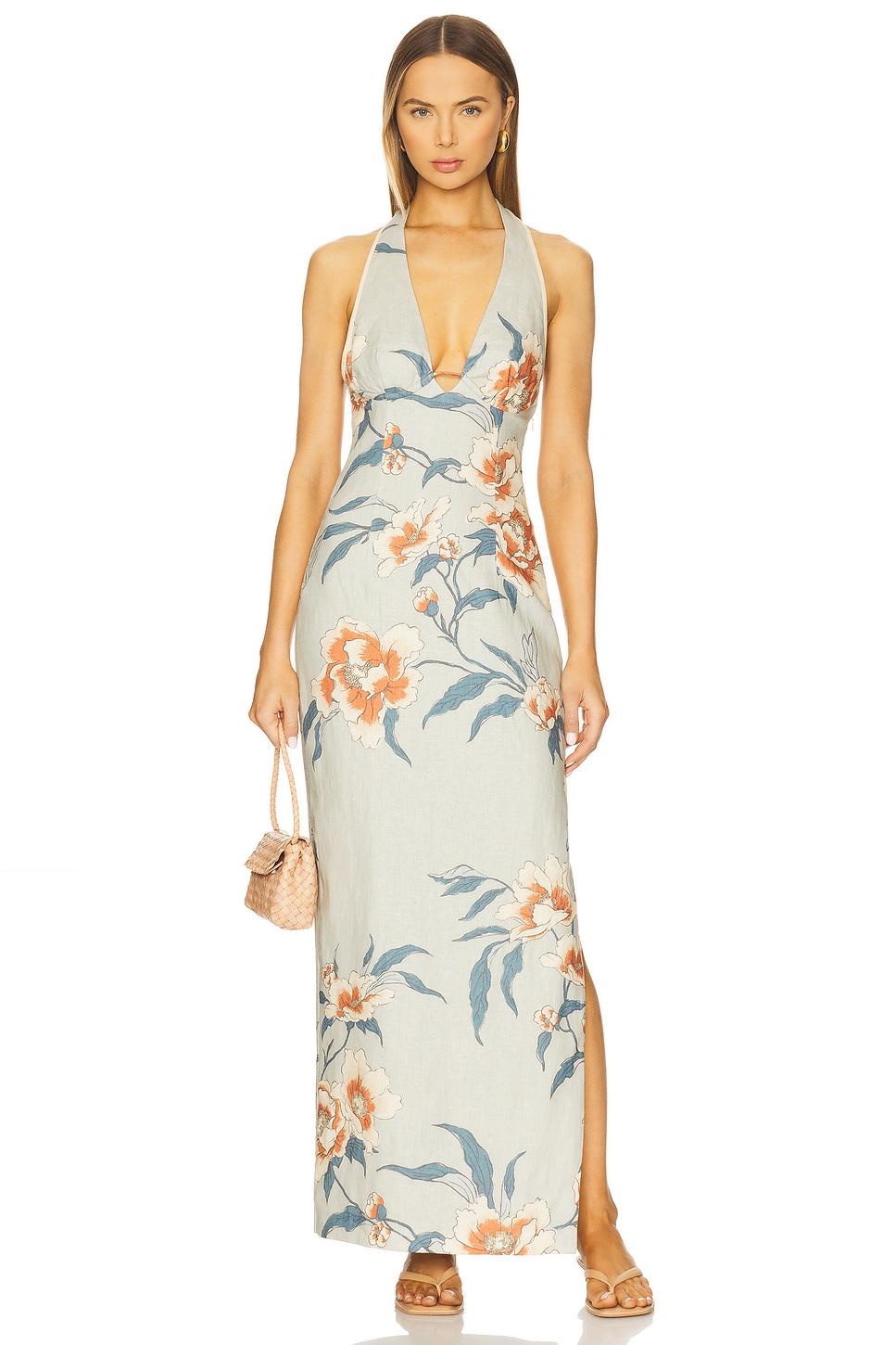 roisin halter midi dress
