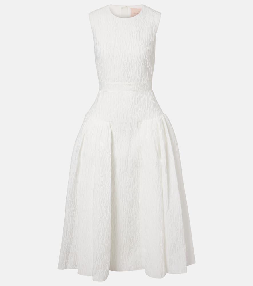 roksanda bridal aya cloqué midi dress