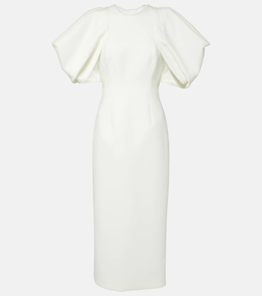 roksanda bridal calita crêpe midi dress