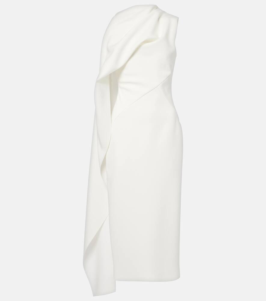 roksanda bridal edith draped crêpe midi dress