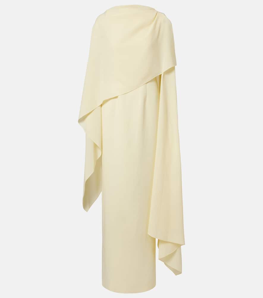 roksanda demetria asymmetric crêpe gown