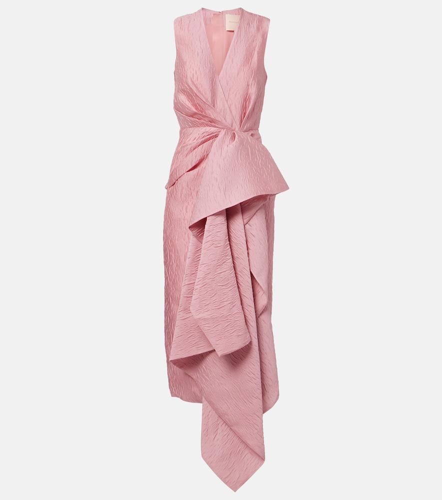 roksanda draped midi dress