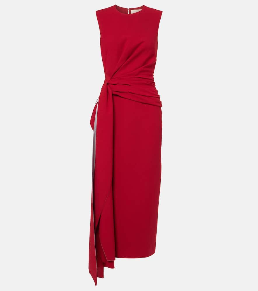 roksanda elham draped crêpe midi dress