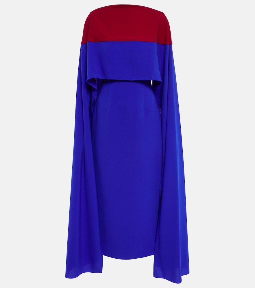 roksanda elina cape midi dress