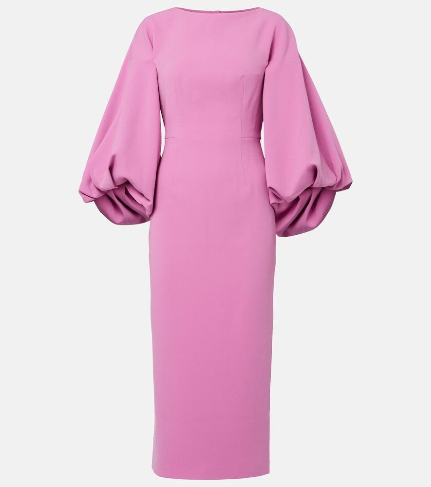 roksanda garance balloon-sleeve crêpe gown