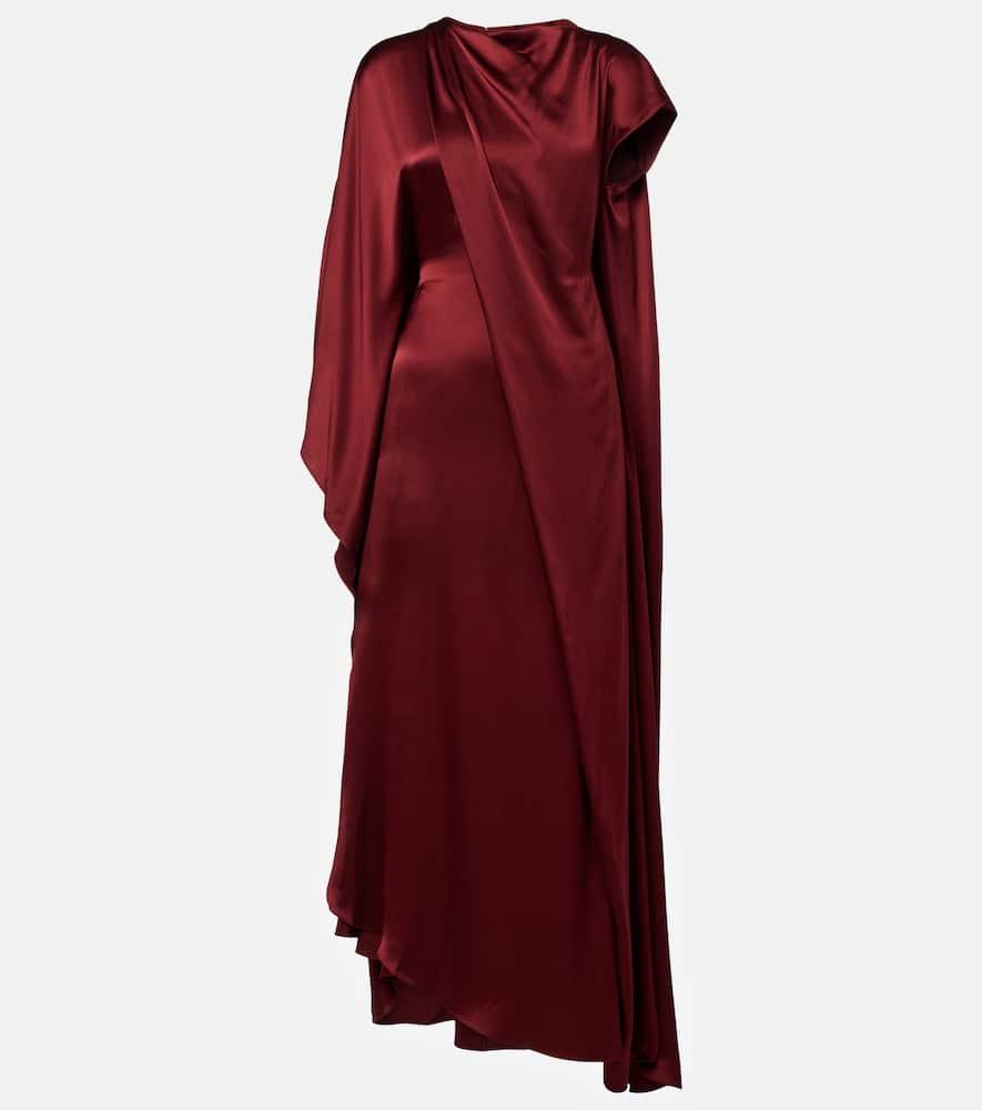 roksanda hiba caped silk gown