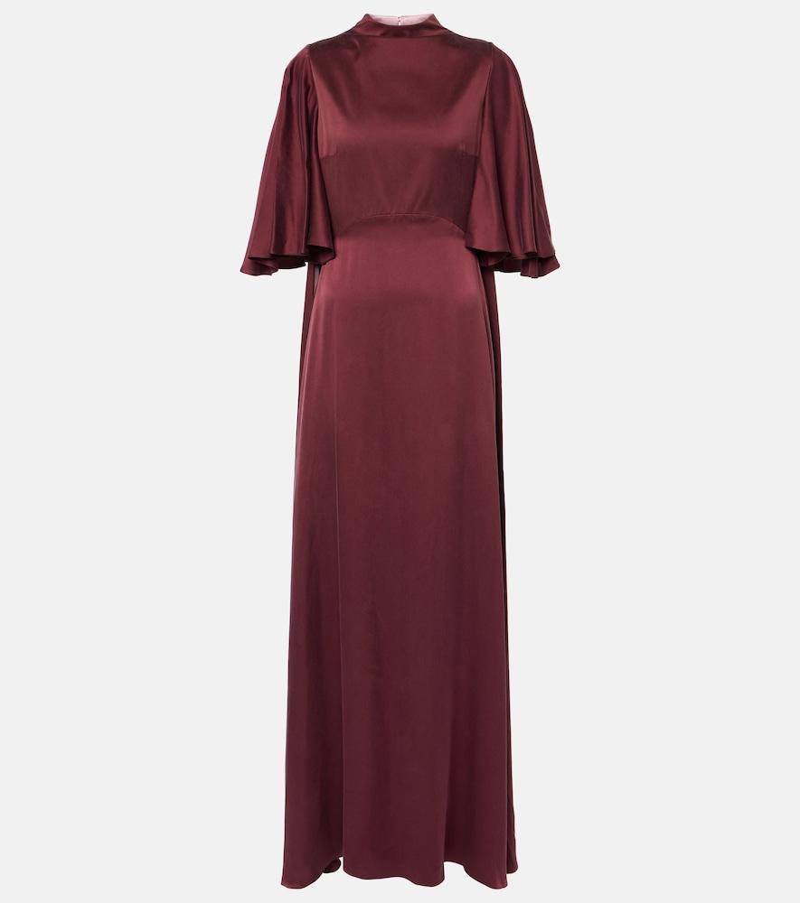 roksanda kalydria caped silk gown