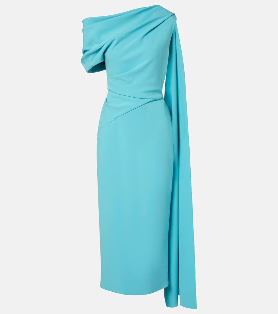 roksanda maite caped crêpe midi dress