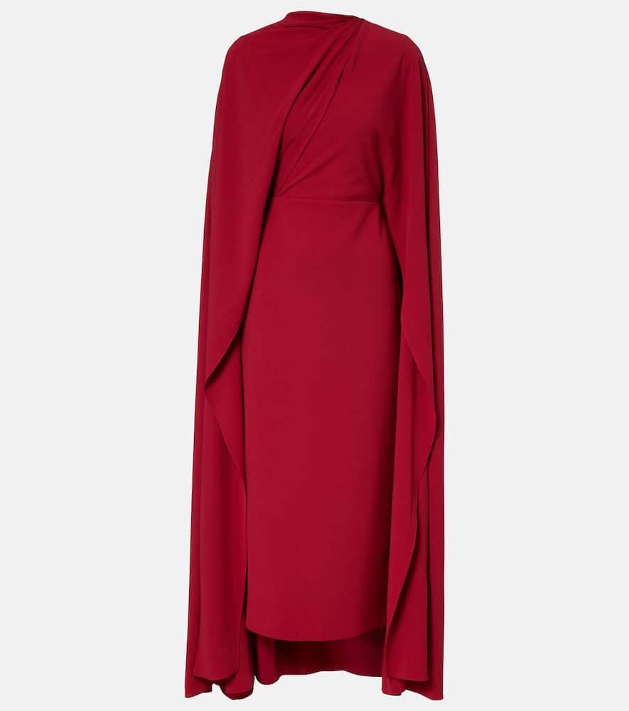 roksanda neolitsea caped crêpe cocktail dress