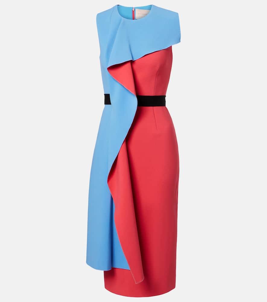 roksanda pembrook draped crêpe cocktail dress