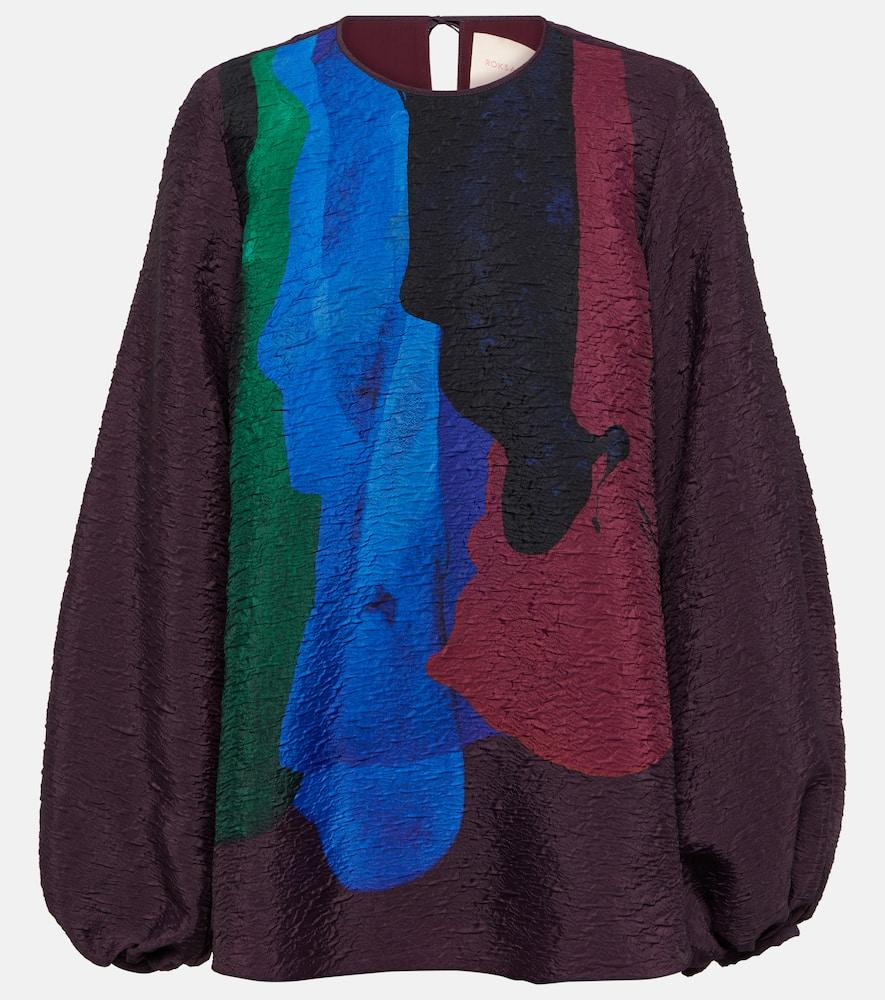 roksanda printed silk blouse