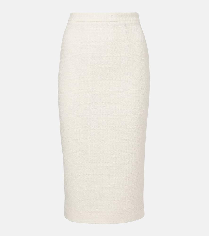 roland mouret bouclé pencil skirt