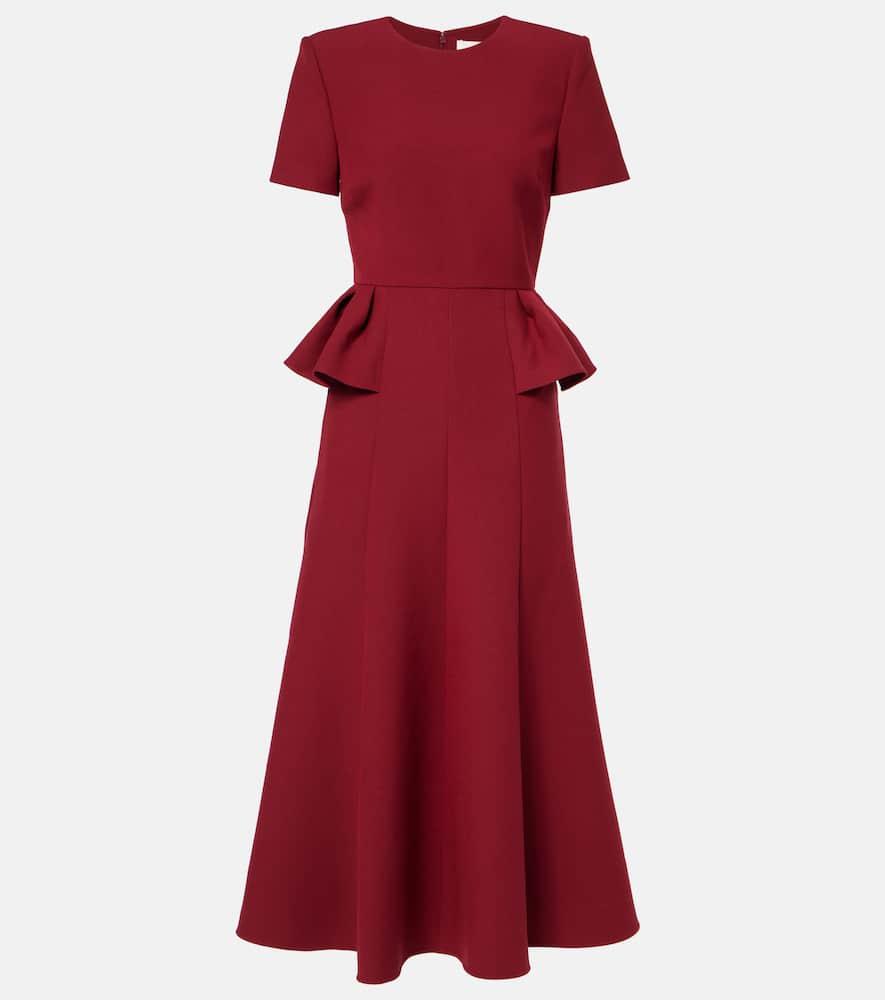 roland mouret crêpe midi dress