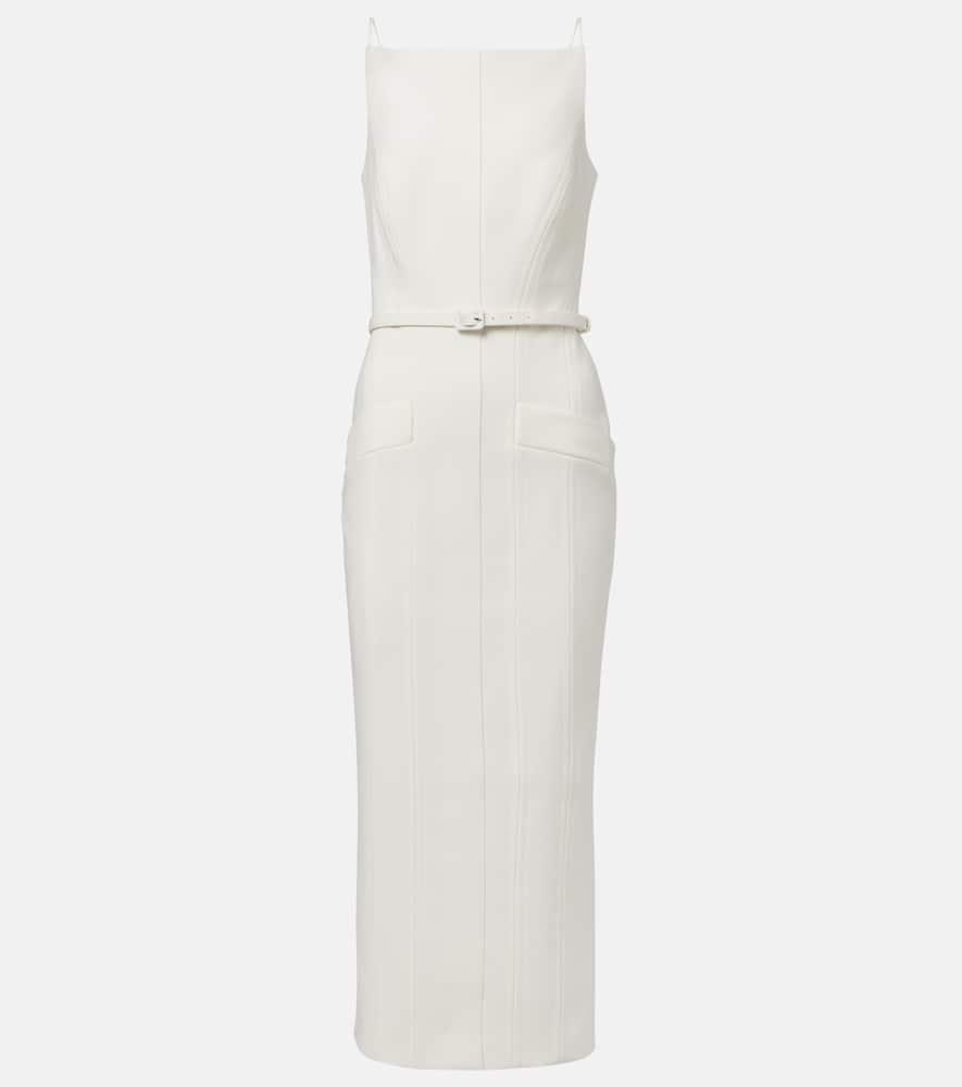 roland mouret crêpe midi dress