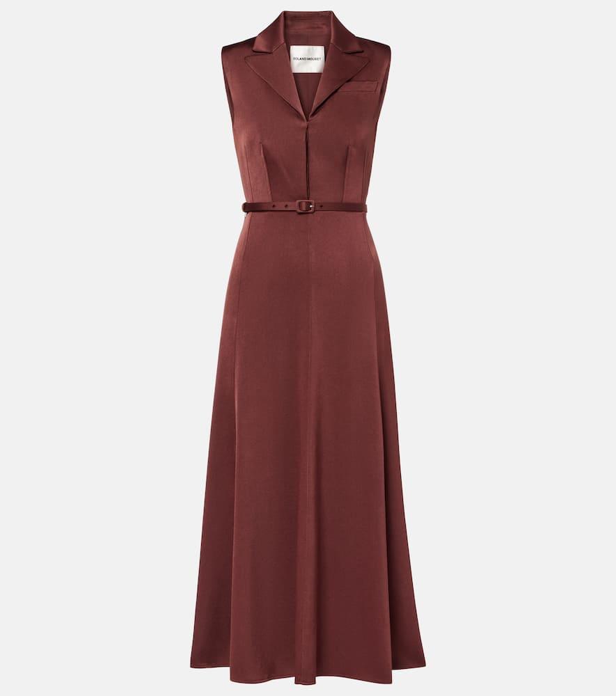roland mouret crêpe midi dress