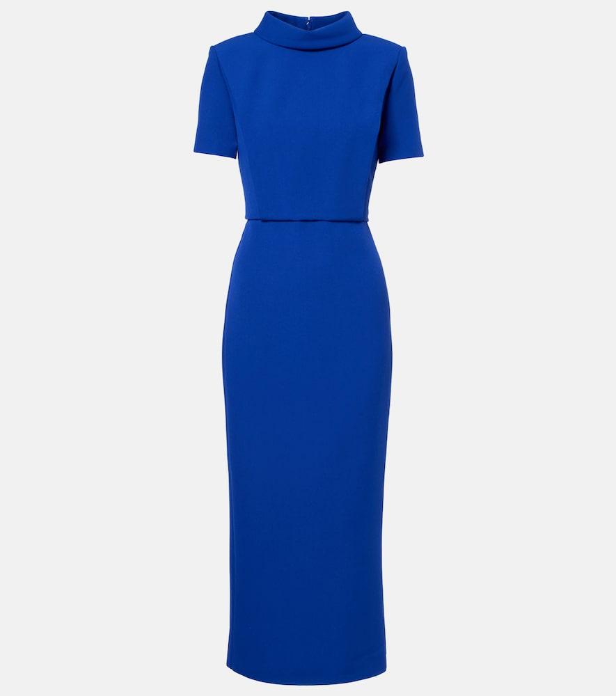 roland mouret crêpe midi dress