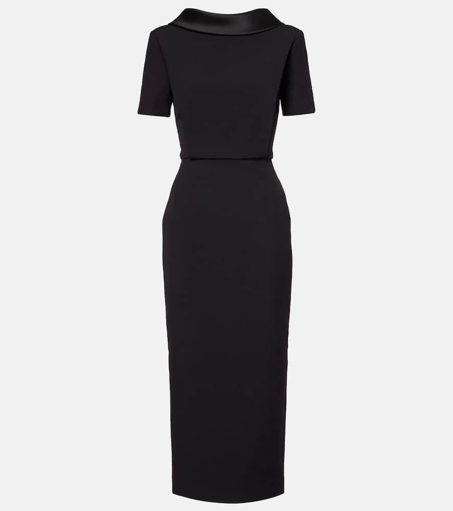 roland mouret crêpe midi dress