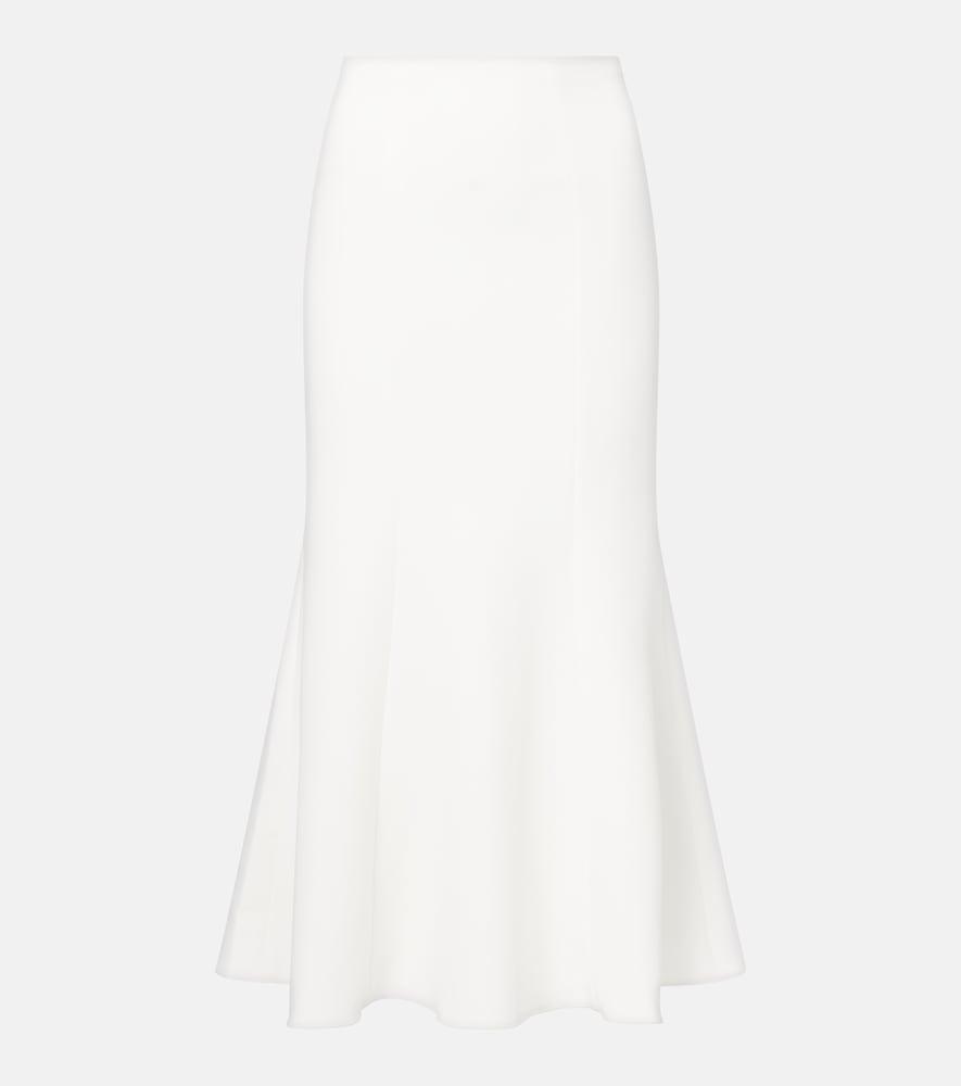 roland mouret crêpe midi skirt