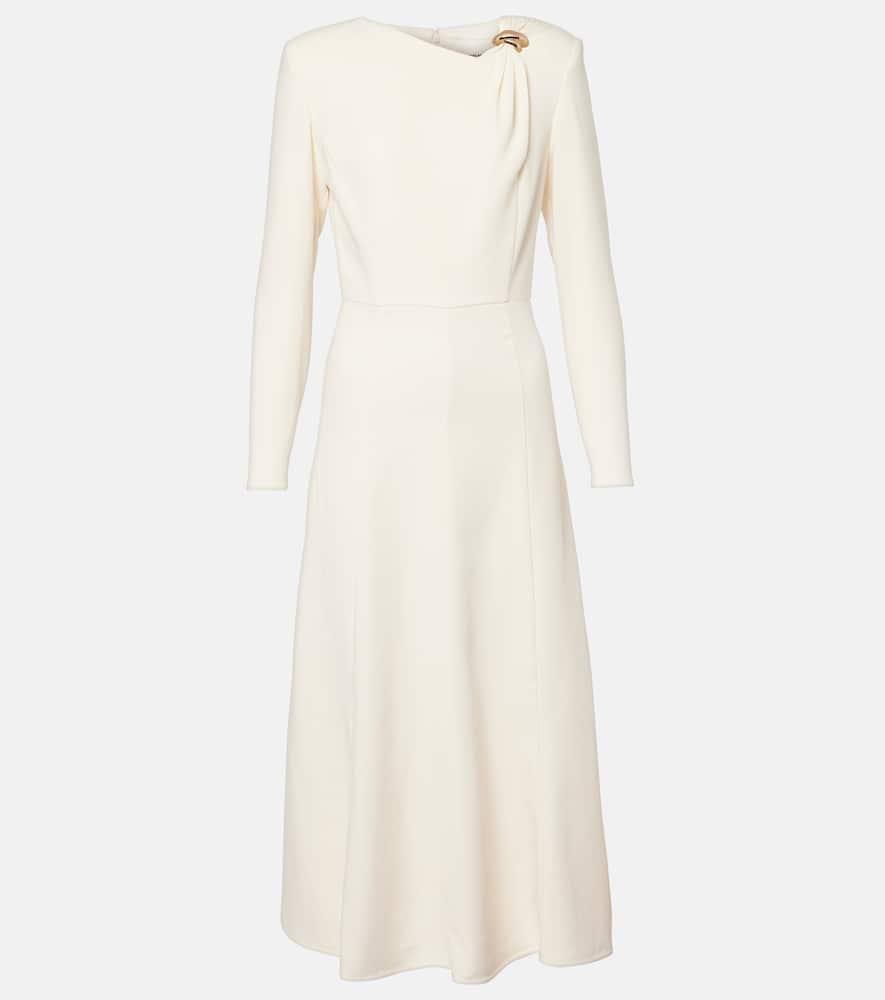 roland mouret crêpe satin cocktail dress