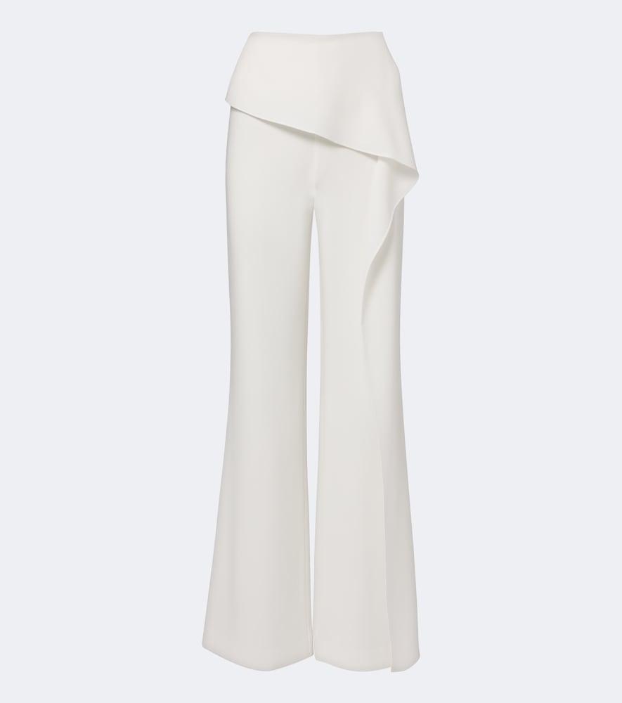 roland mouret draped flared pants
